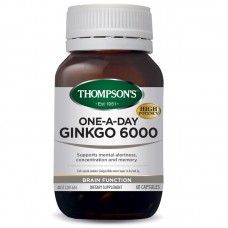 Thompson's 汤普森 银杏叶胶囊 60粒 Thompson's 汤普森 银杏叶胶囊 60粒